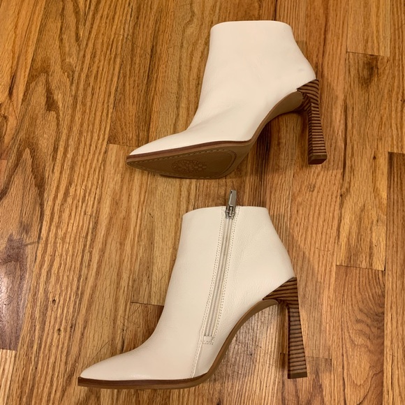 Vince Camuto Pezlee Booties in Warm White - Picture 4 of 10